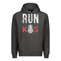 Charcoal Heather RUN k8s Premium Hoodie - InspiraDesign