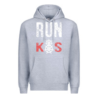 Heather Grey RUN k8s Premium Hoodie - InspiraDesign