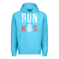Ocean Blue RUN k8s Premium Hoodie - InspiraDesign