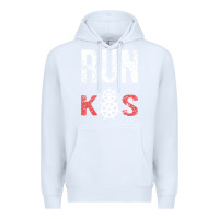 White RUN k8s Premium Hoodie - InspiraDesign