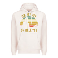 Pale Pink oh my my oh hell yes petty funny music fans gifts Premium Hoodie - InspiraDesign