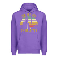 Purple oh my my oh hell yes petty funny music fans gifts Premium Hoodie - InspiraDesign