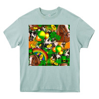 Arona St. Patrick's Day Horse With Balloons Heavy Core Tee - FaDigitalArtStudio