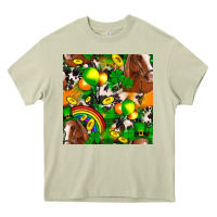 Mossy St. Patrick's Day Horse With Balloons Heavy Core Tee - FaDigitalArtStudio