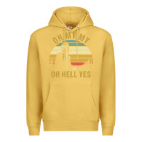 Antique Gold oh my my oh hell yes petty funny music fans gifts Premium Hoodie - InspiraDesign