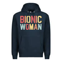 Navy bionic woman injury accident broken hip leg arm surgery t shirt Premium Hoodie - InspiraDesign