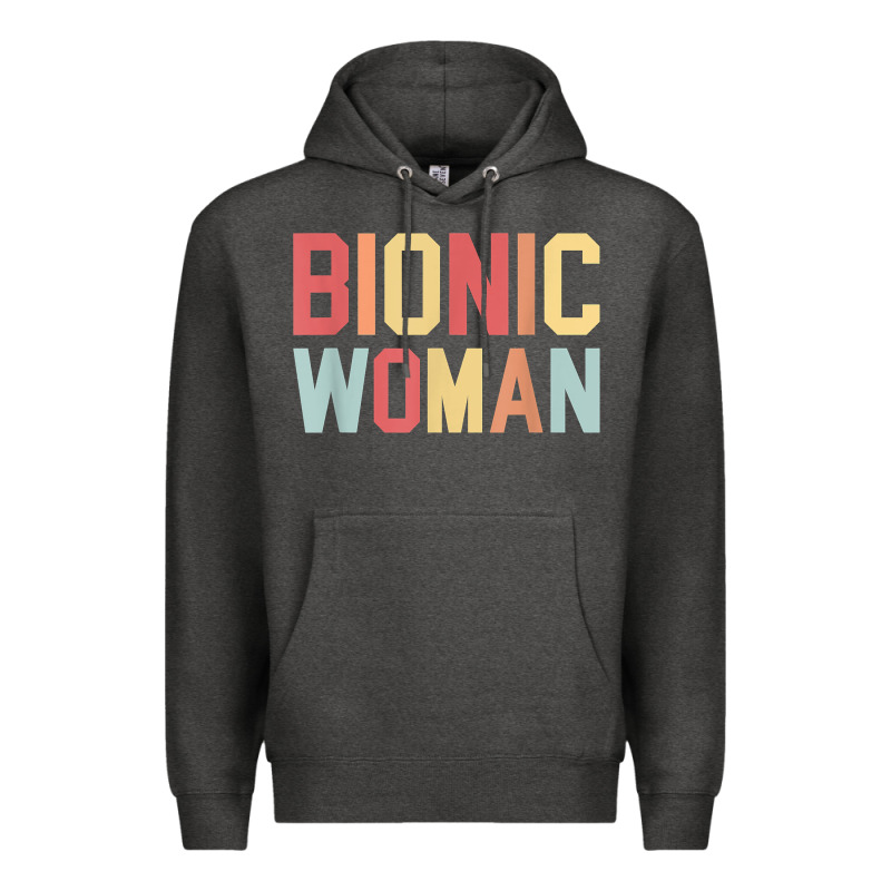 Bionic Woman Injury Accident Broken Hip Leg Arm Surgery T Shirt Premium Hoodie by InspiraDesign | Teevron