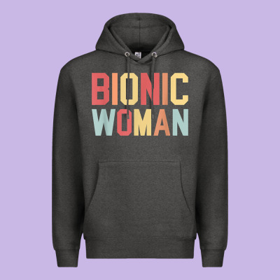 Bionic Woman Injury Accident Broken Hip Leg Arm Surgery T Shirt Premium Hoodie Designed By Inspiradesign