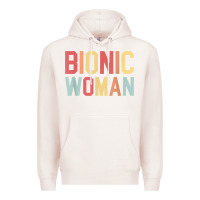 Pale Pink bionic woman injury accident broken hip leg arm surgery t shirt Premium Hoodie - InspiraDesign