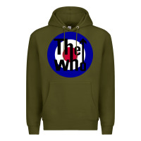 Army Green rock and roll Premium Hoodie - InspiraDesign