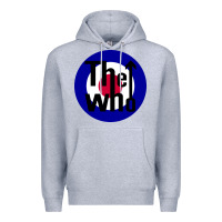 Heather Grey rock and roll Premium Hoodie - InspiraDesign
