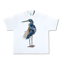 White Louisiana Heron Urban Heavy Tee - LillyAllenDesigns