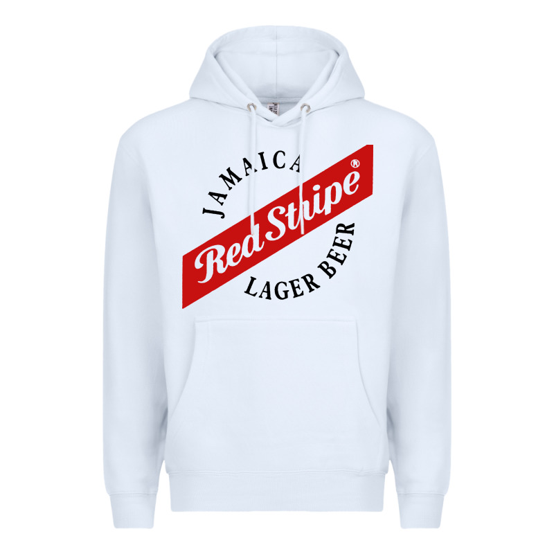 Jamaica Red Stripe Lager Beer Premium Hoodie by InspiraDesign | Teevron