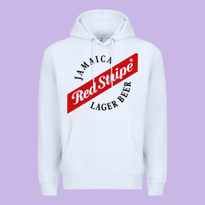 Jamaica Red Stripe Lager Beer Premium Hoodie Designed By Inspiradesign