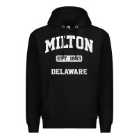 Black milton delaware de vintage state athletic style t shirt Premium Hoodie - InspiraDesign
