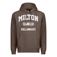 Coffee milton delaware de vintage state athletic style t shirt Premium Hoodie - InspiraDesign