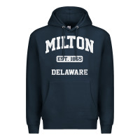Navy milton delaware de vintage state athletic style t shirt Premium Hoodie - InspiraDesign