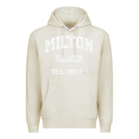 Oatmeal Heather milton delaware de vintage state athletic style t shirt Premium Hoodie - InspiraDesign