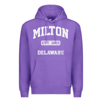 Purple milton delaware de vintage state athletic style t shirt Premium Hoodie - InspiraDesign