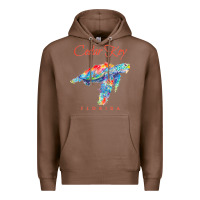 Chestnut Cedar Key Florida Watercolor Sea Turtle Sweatshirt Premium Hoodie - InspiraDesign