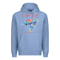 Colony Blue Cedar Key Florida Watercolor Sea Turtle Sweatshirt Premium Hoodie - InspiraDesign