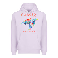 Lilac Cedar Key Florida Watercolor Sea Turtle Sweatshirt Premium Hoodie - InspiraDesign
