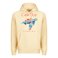 Pina Colada Cedar Key Florida Watercolor Sea Turtle Sweatshirt Premium Hoodie - InspiraDesign