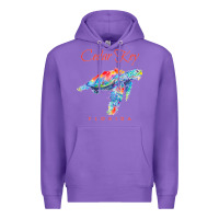 Purple Cedar Key Florida Watercolor Sea Turtle Sweatshirt Premium Hoodie - InspiraDesign
