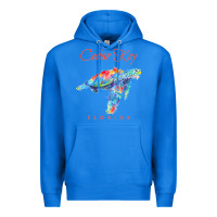 True Royal Cedar Key Florida Watercolor Sea Turtle Sweatshirt Premium Hoodie - InspiraDesign
