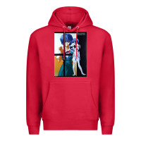 Cardinal Neon Genesis Evangelion Rei Ayanami Premium Hoodie - InspiraDesign