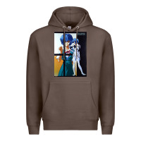 Coffee Neon Genesis Evangelion Rei Ayanami Premium Hoodie - InspiraDesign