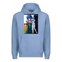 Colony Blue Neon Genesis Evangelion Rei Ayanami Premium Hoodie - InspiraDesign