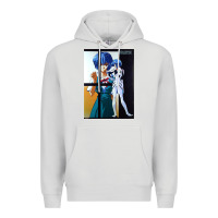 Dove Grey Neon Genesis Evangelion Rei Ayanami Premium Hoodie - InspiraDesign