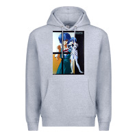 Heather Grey Neon Genesis Evangelion Rei Ayanami Premium Hoodie - InspiraDesign