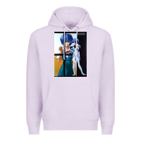 Lilac Neon Genesis Evangelion Rei Ayanami Premium Hoodie - InspiraDesign