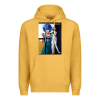 Mustard Neon Genesis Evangelion Rei Ayanami Premium Hoodie - InspiraDesign