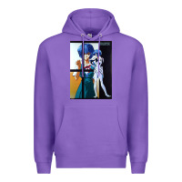 Purple Neon Genesis Evangelion Rei Ayanami Premium Hoodie - InspiraDesign