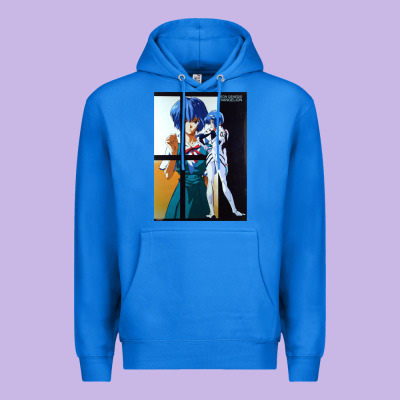 Neon Genesis Evangelion Rei Ayanami Premium Hoodie Designed By Inspiradesign
