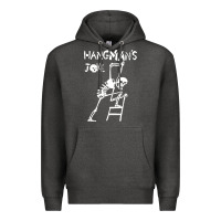 Charcoal Heather Hangmans Joke Premium Hoodie - InspiraDesign