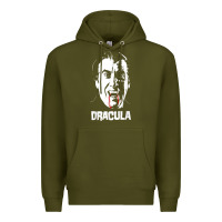 Army Green dracula vampire classic horror flick white t shirt Premium Hoodie - InspiraDesign