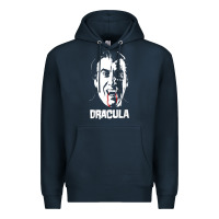 Navy dracula vampire classic horror flick white t shirt Premium Hoodie - InspiraDesign
