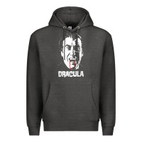 Charcoal Heather dracula vampire classic horror flick white t shirt Premium Hoodie - InspiraDesign