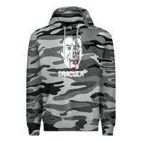 Slate Camo dracula vampire classic horror flick white t shirt Premium Hoodie - InspiraDesign