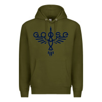Army Green goose music Premium Hoodie - InspiraDesign
