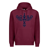 Burgundy goose music Premium Hoodie - InspiraDesign