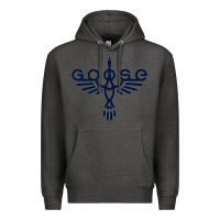 Charcoal Heather goose music Premium Hoodie - InspiraDesign
