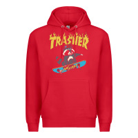 Red trasher Premium Hoodie - InspiraDesign