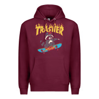 Burgundy trasher Premium Hoodie - InspiraDesign
