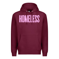 Burgundy homeless Premium Hoodie - InspiraDesign