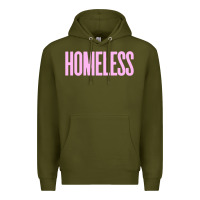 Army Green homeless Premium Hoodie - InspiraDesign